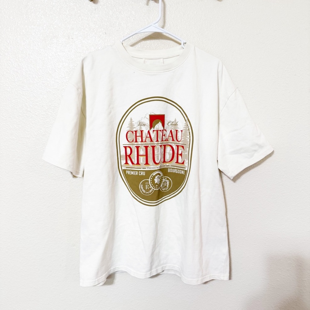 NWT RHUDE Premier Crew Tee in Vintage White Chateau Rhude Men’s T-Shirt M - Picture 6 of 14
